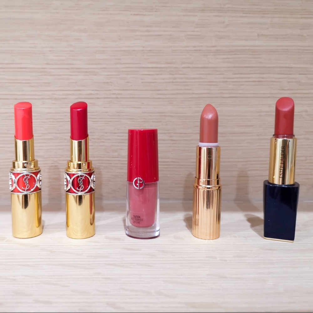 Armani YSL Estée Lauder Lipsticks